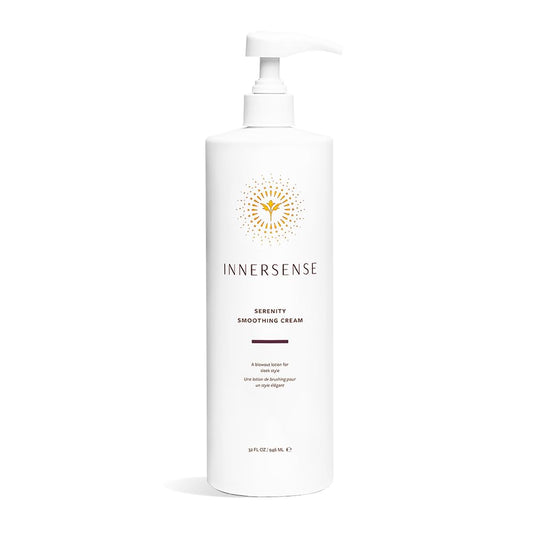 INNERSENSE Organic Beauty - Natural Serenity Smoothing Hair Cream | Non-Toxic Cruelty-Free Haircare (32 oz | 1 L)